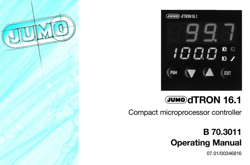 JUMO dTRON 16.1 B 70.3011 User manual