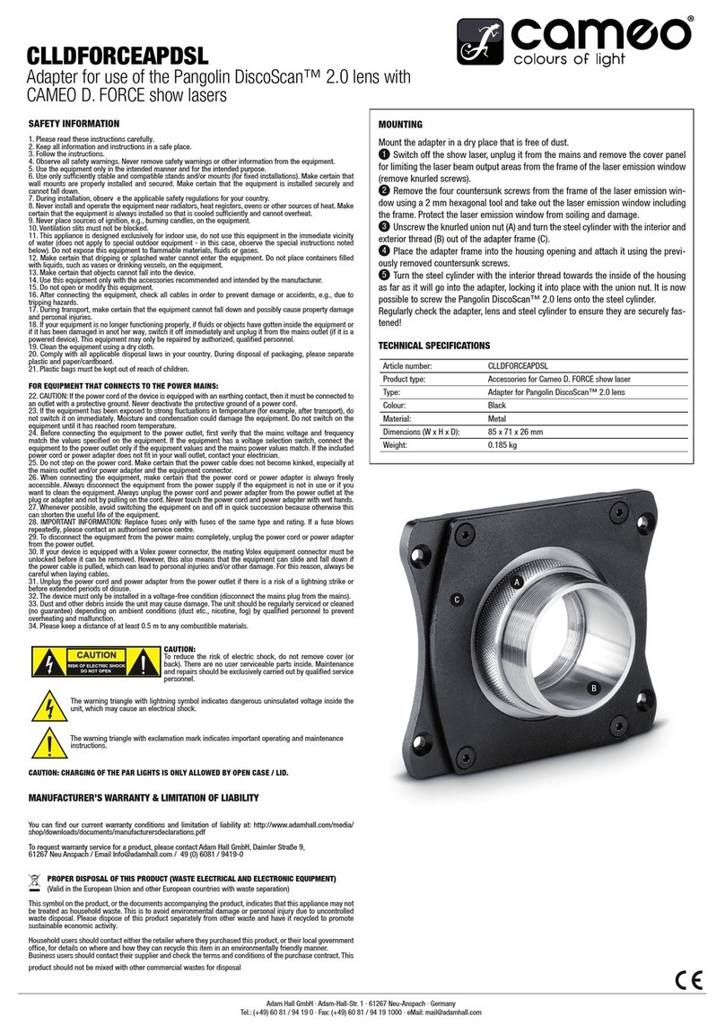 Cameo CLLDFORCEAPDSL User manual