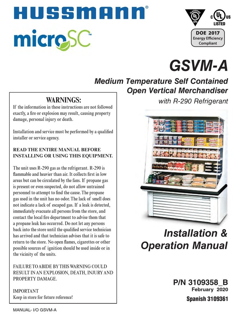 Hussmann microSC GSVM A Series User manual Hussmann microSC GSVM A Series User manual