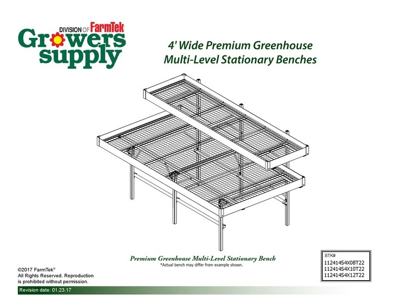 FarmTek Growers supply 112414S4X08T22 Assembly instructions