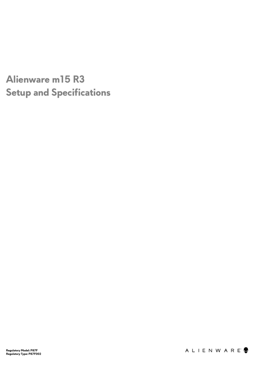 Dell Alienware m15 R3 Operation and maintenance manual Dell Alienware m15 R3 Operation and maintenance manual