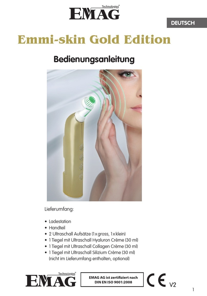 E-MAG Emmi-skin Gold Edition operating manual