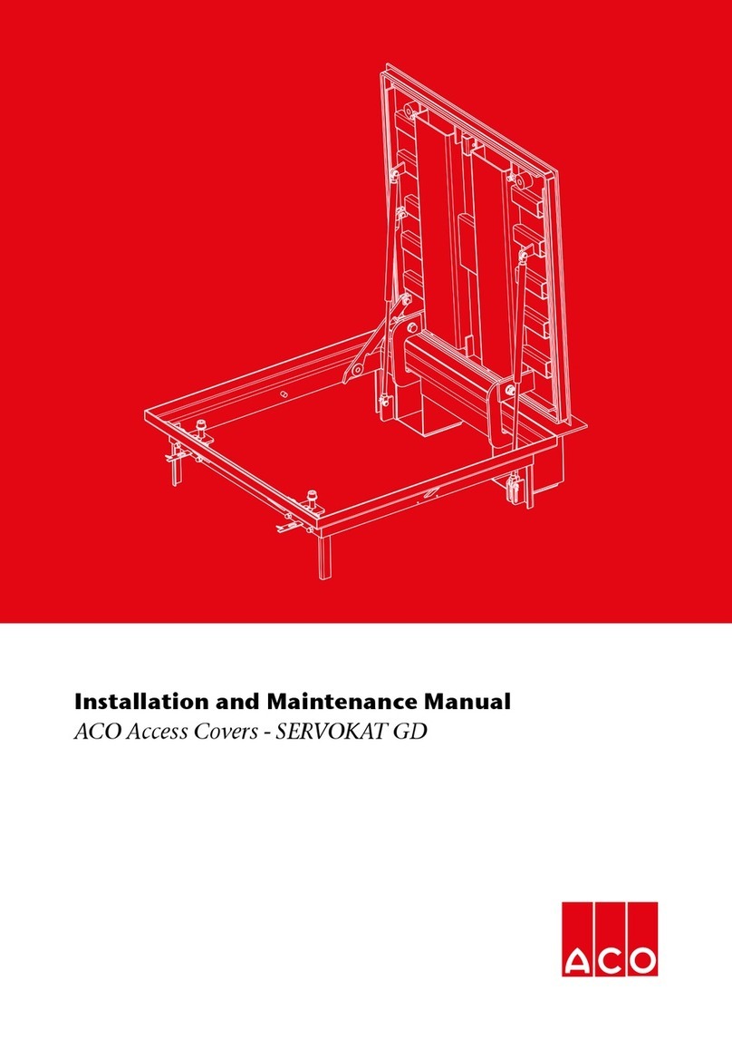 ACO SERVOKAT GD Installation and maintenance manual