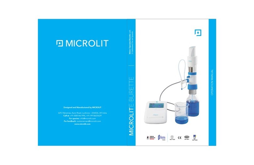 MICROLIT E-BURETTE Operation manual MICROLIT E-BURETTE Operation manual