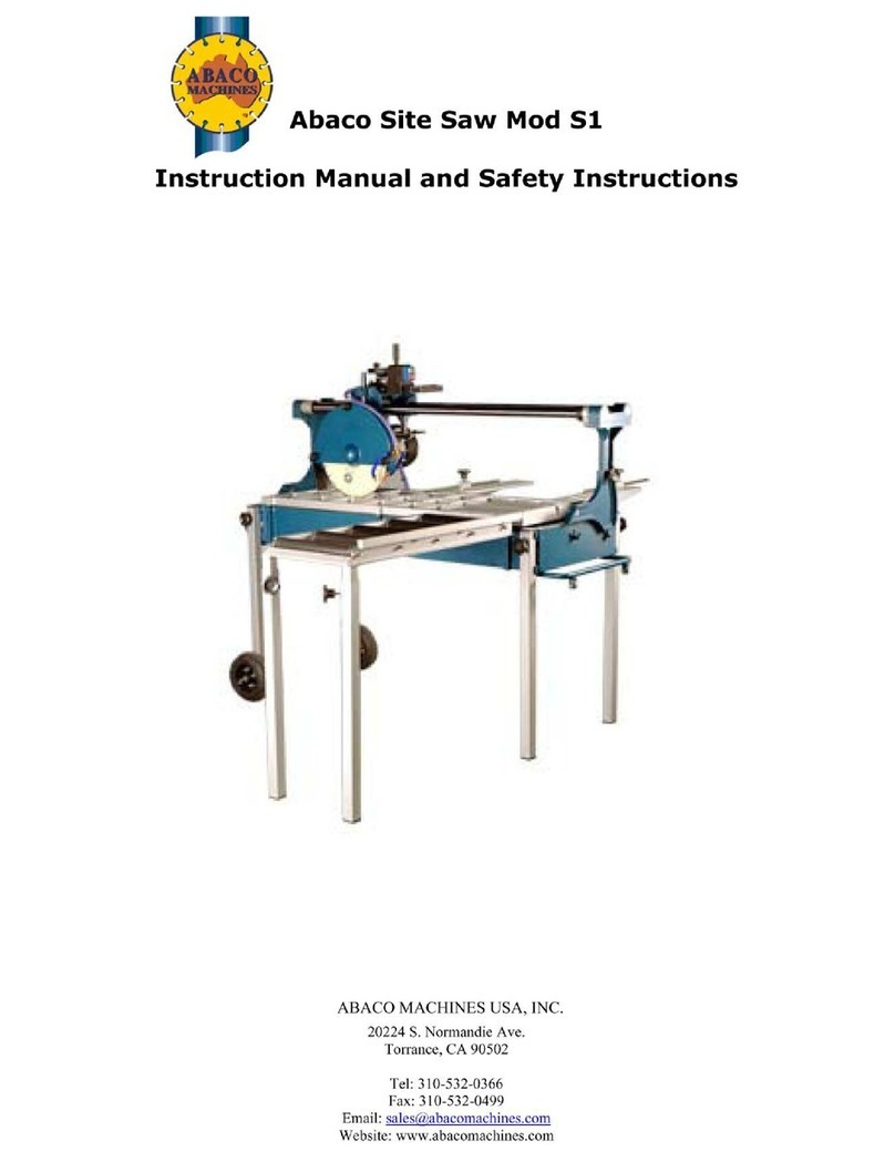 ABACO MACHINES S1 Instruction manual and safety instructions ABACO MACHINES S1 Instruction manual and safety instructions