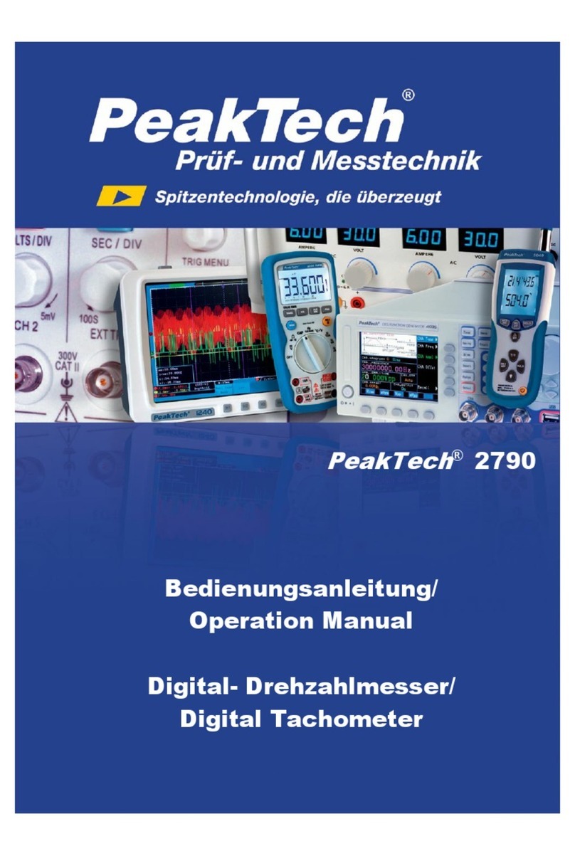 PeakTech 2790 User manual