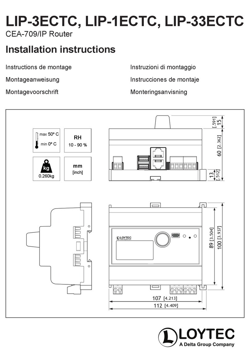 DELTA GROUP LOYTEC LIP‑3ECTC installation instructions