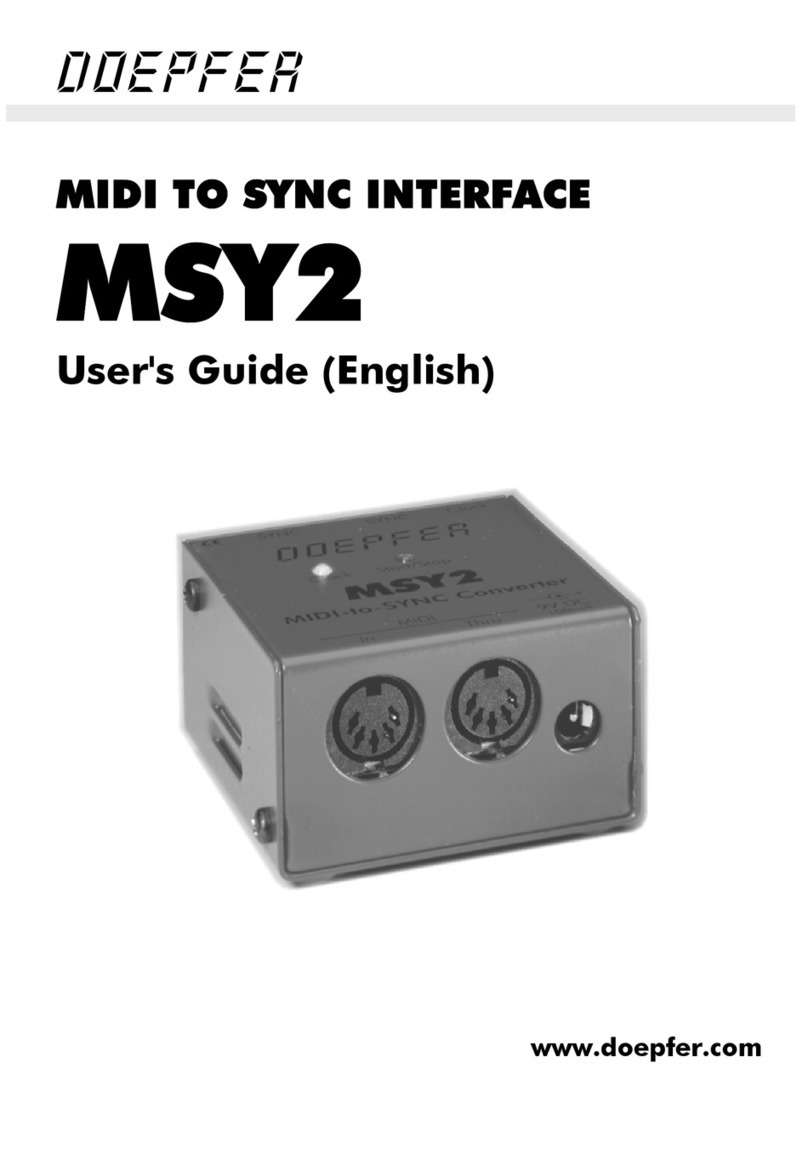 DOEPFER MSY2 User manual