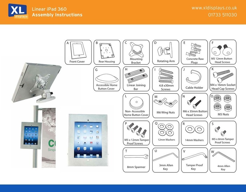 XL displays Linear iPad 360 Assembly instructions