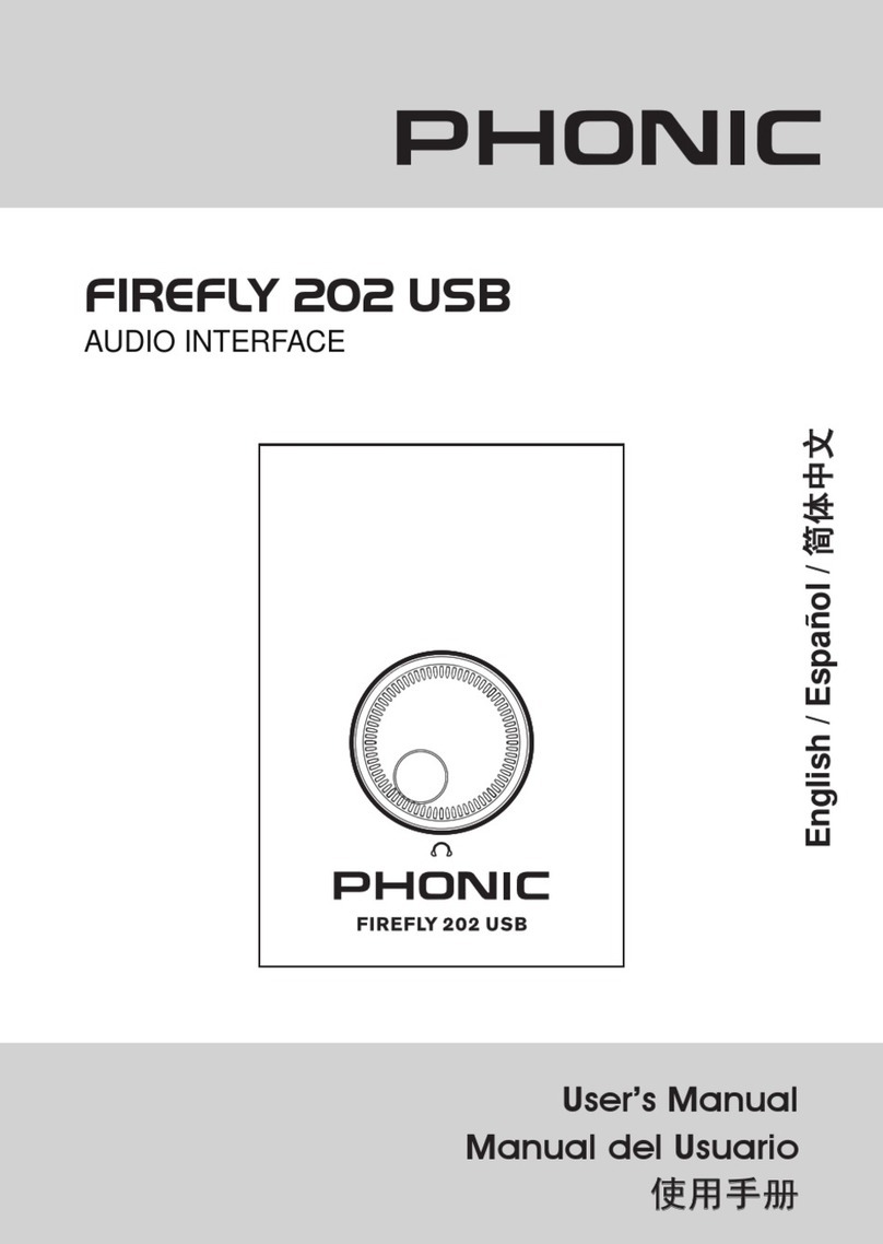 Phonic FIREFLY 202 USB user manual