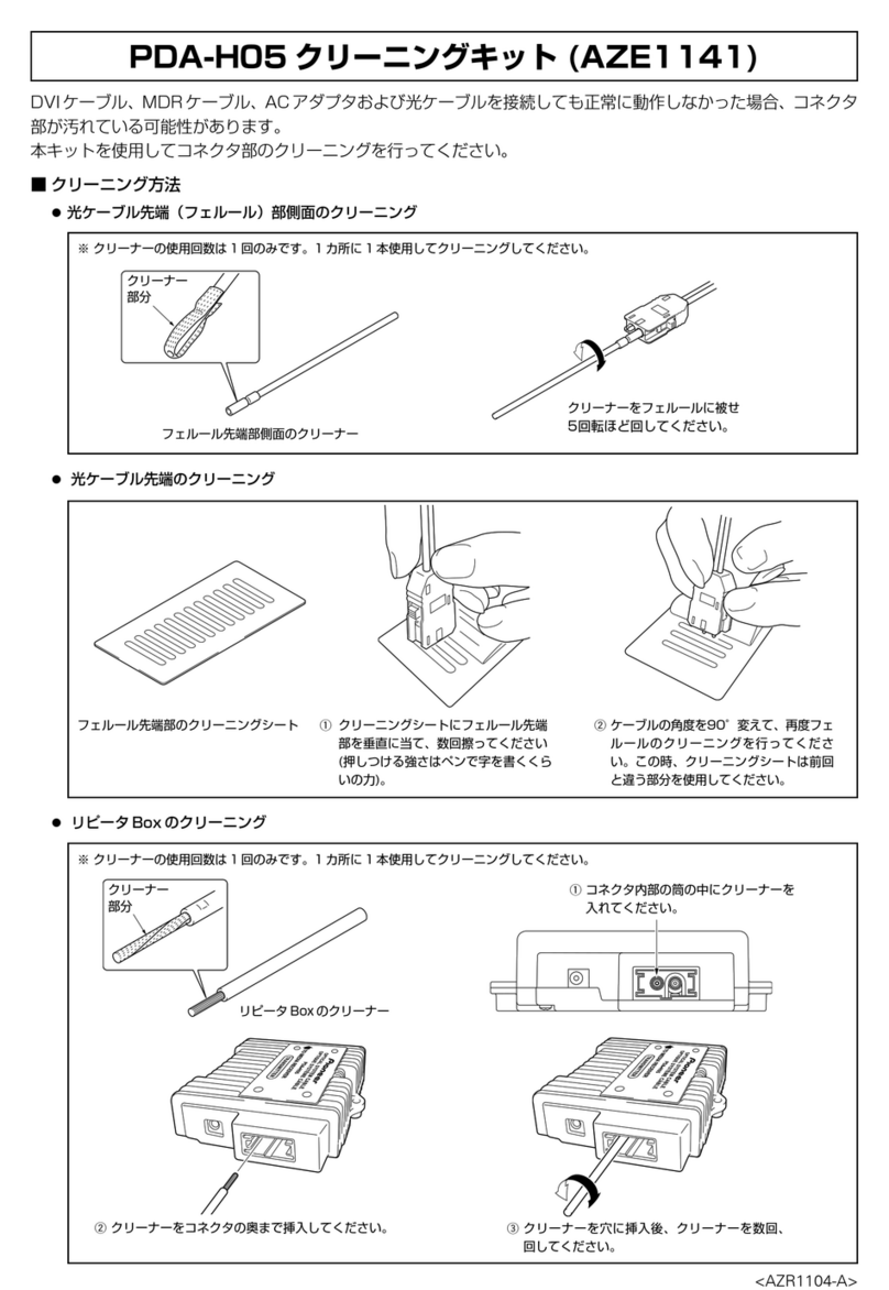 Pioneer PDA-H05 Cleaning guide