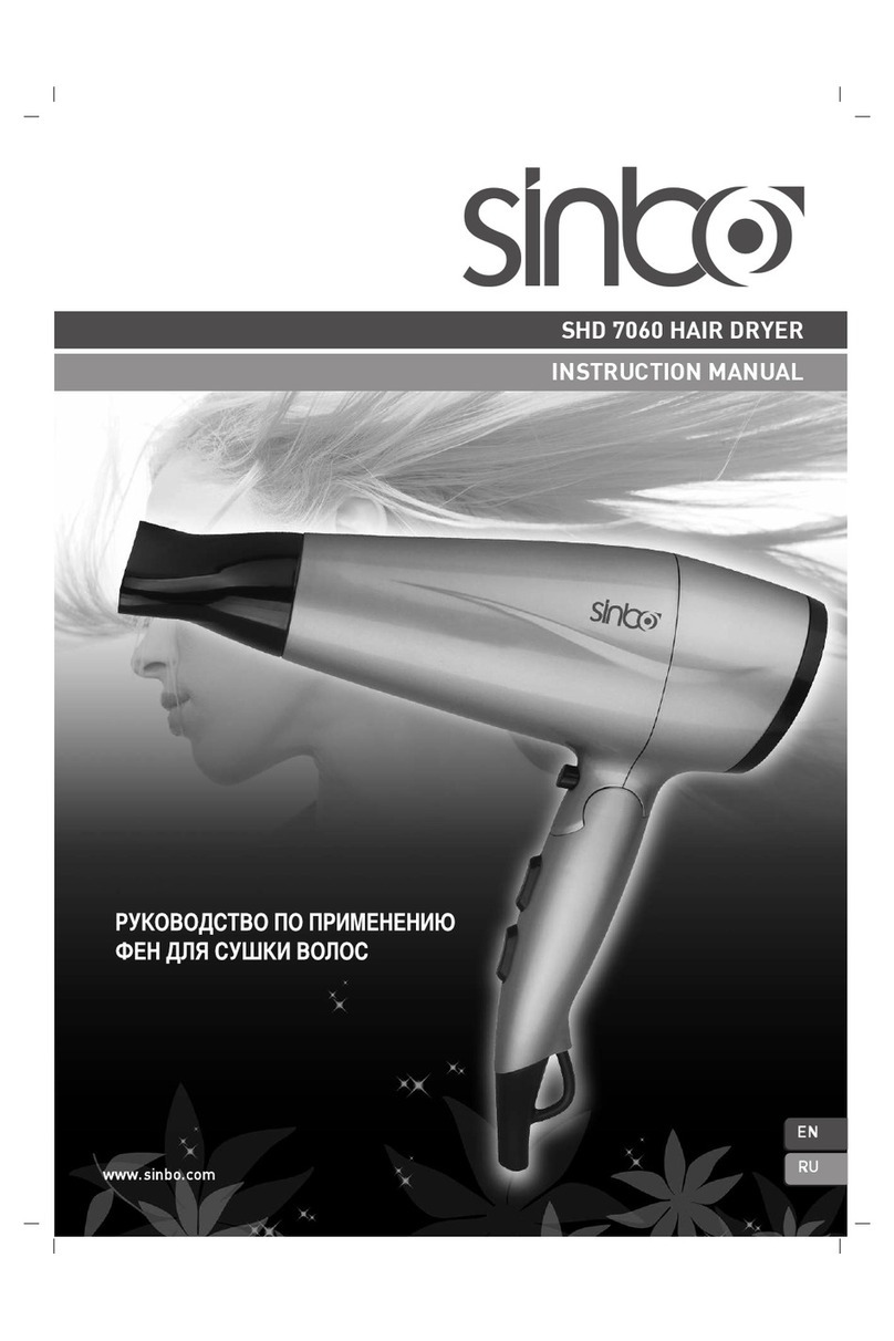 Sinbo SHD 7060 instruction manual