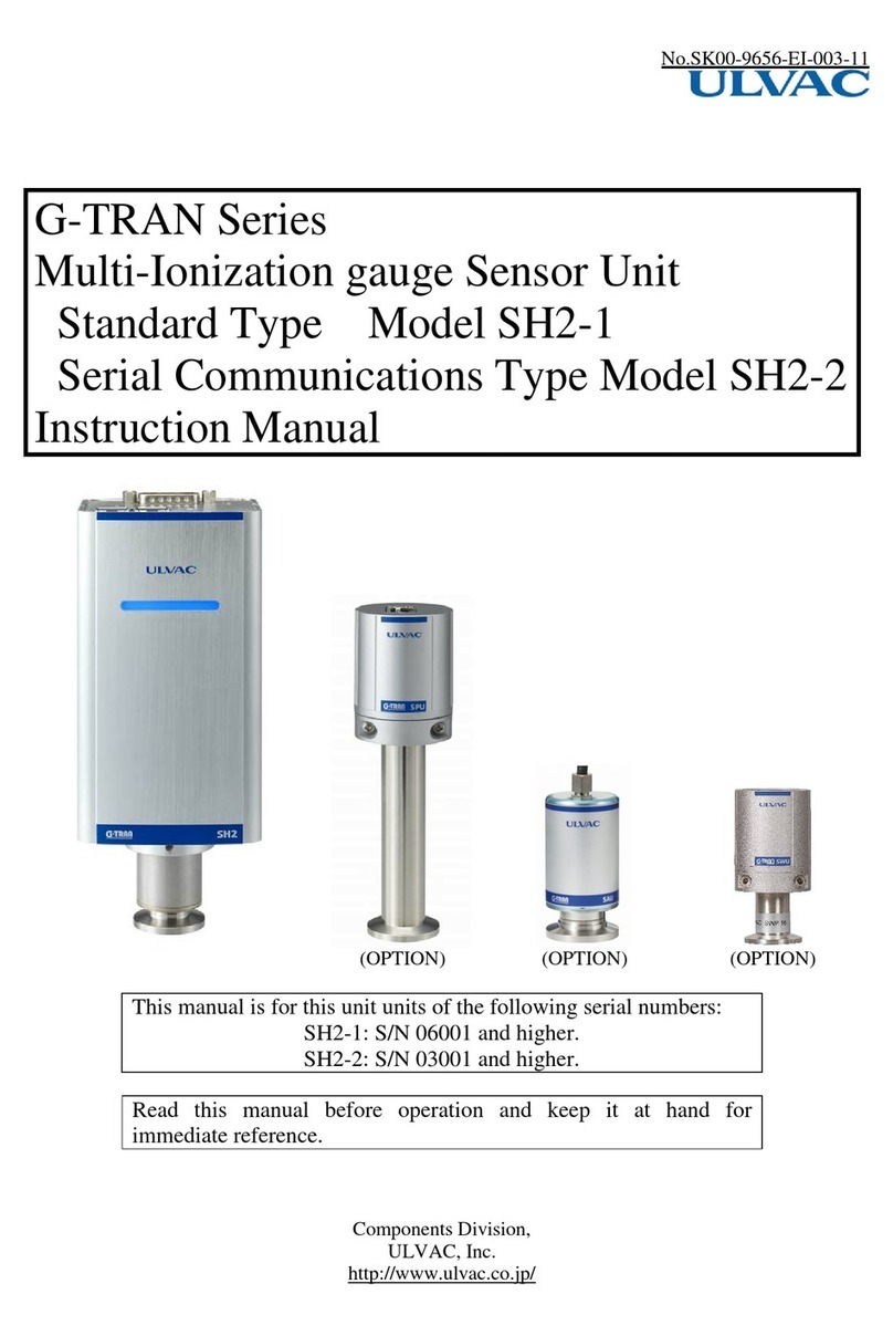 Ulvac G-Tran Series instruction manual
