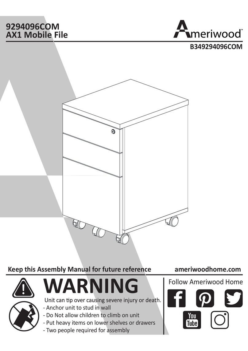 Ameriwood AX1 9294096COM Assembly manual Ameriwood AX1 9294096COM Assembly manual