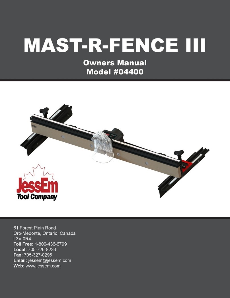 JessEm MAST-R-FENCE III owner's manual