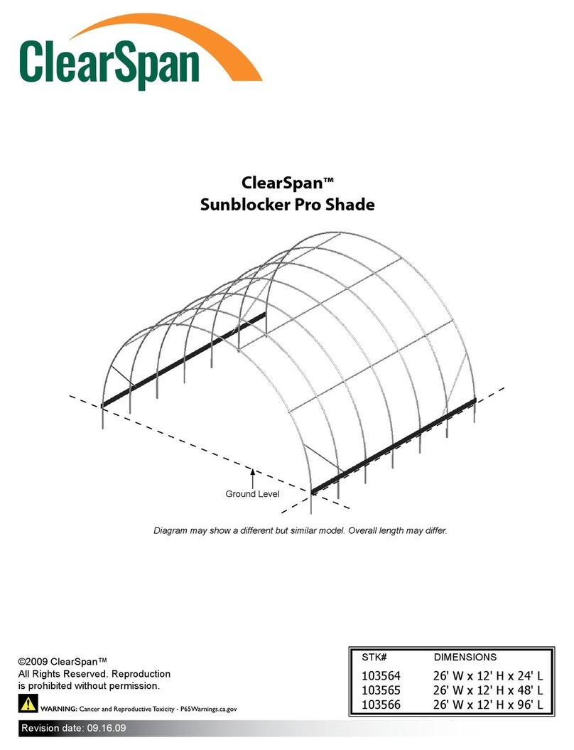 ClearSpan Sunblocker Pro Shade instruction manual