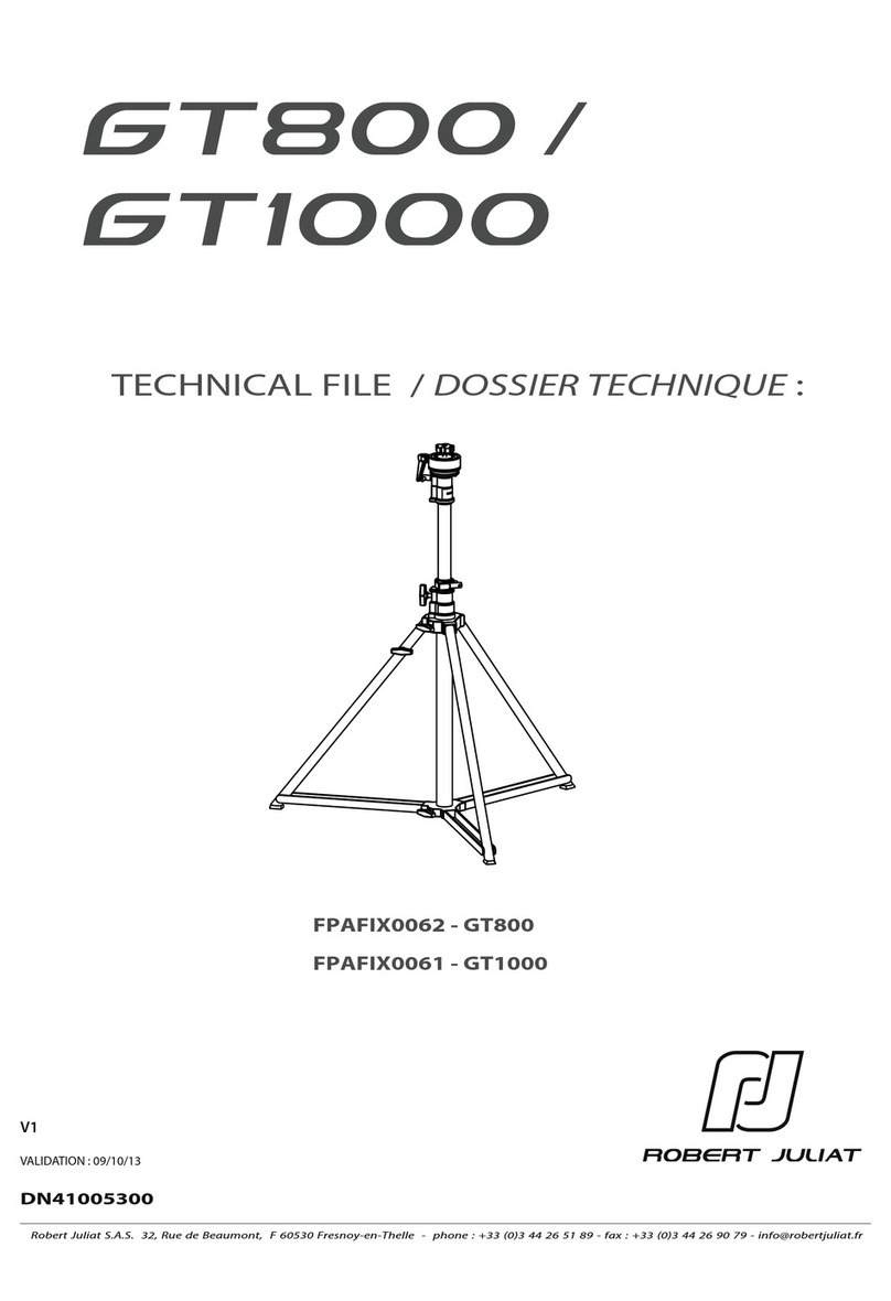 Robert Juliat GT800 Technical file