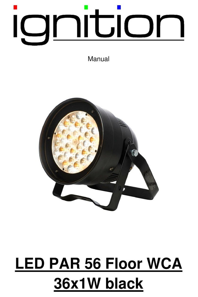 Ignition LED PAR 56 Floor WCA 36x1W manual