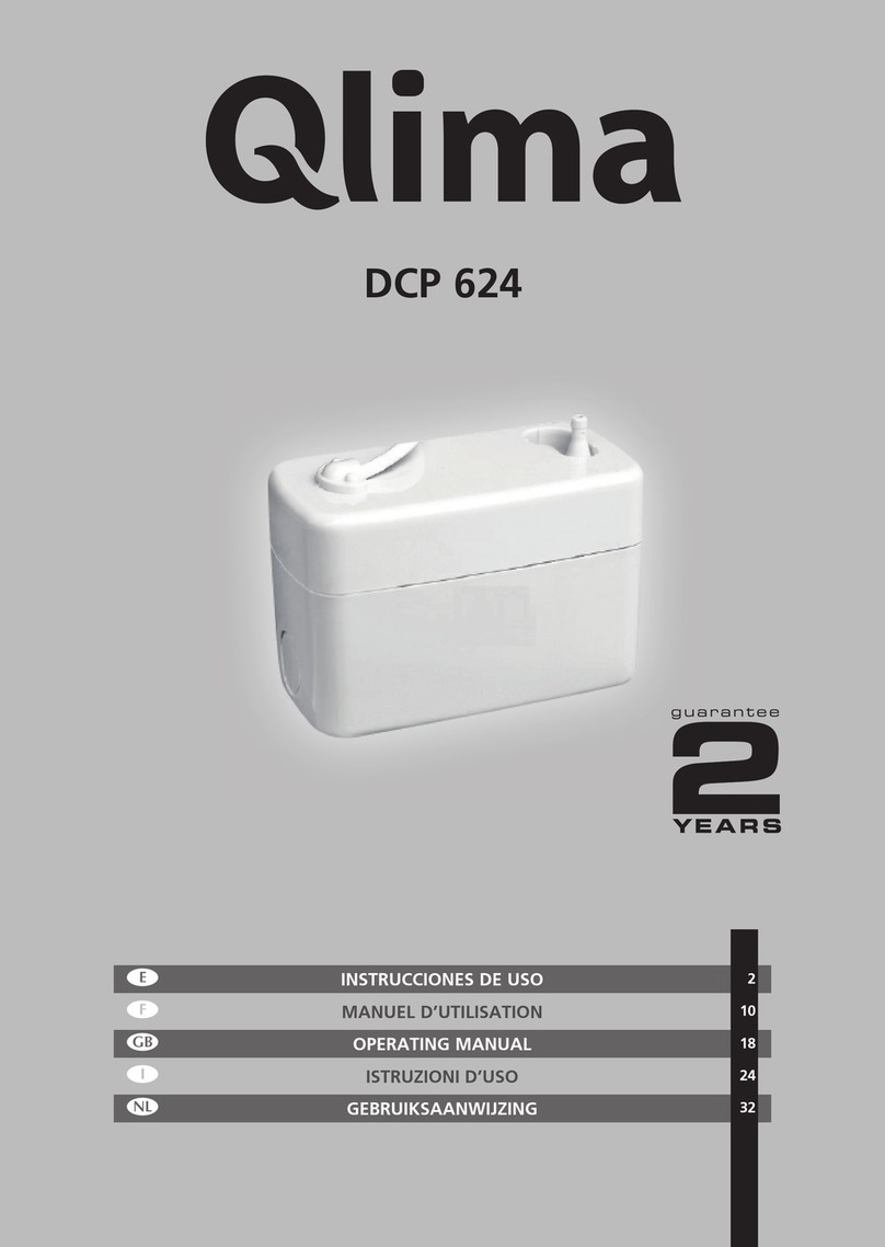 Qlima DCP 624 operating manual