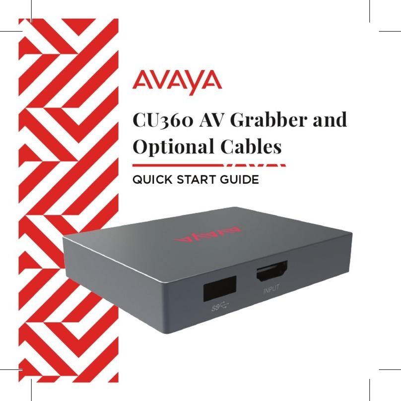 Avaya CU-360 User manual