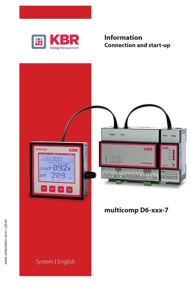 KBR multicomp D6 Series Instruction manual