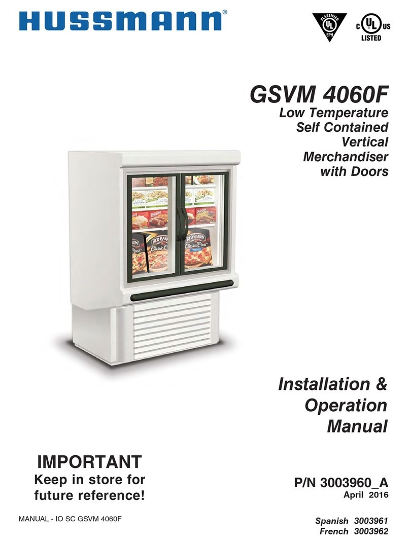 Hussmann GSVM4060F Installation & operation manual