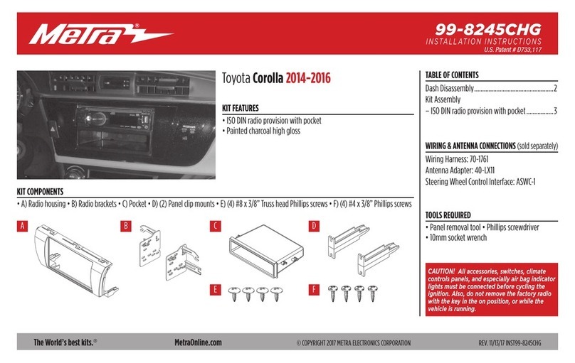 Metra Electronics 99-8245CHG installation instructions