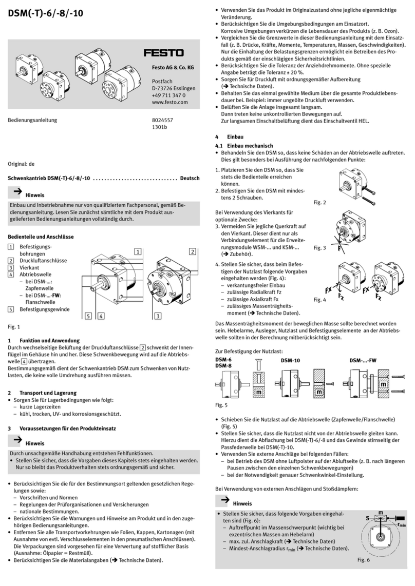 Festo DSM-6 operating instructions