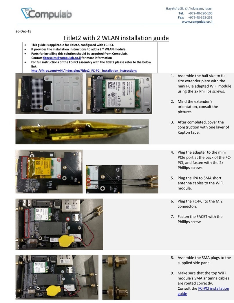 CompuLab fitlet2 FC-USB installation guide