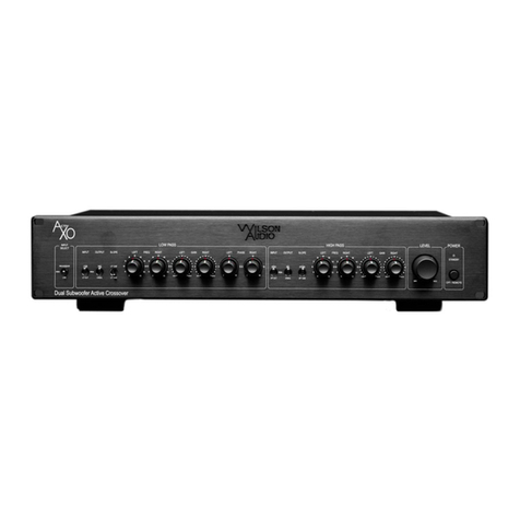 WILSON AUDIO Activ XO Installation and care guide