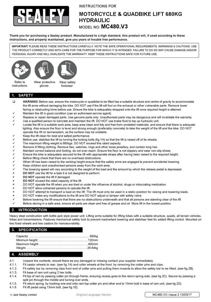 Sealey MC480.V3 User manual
