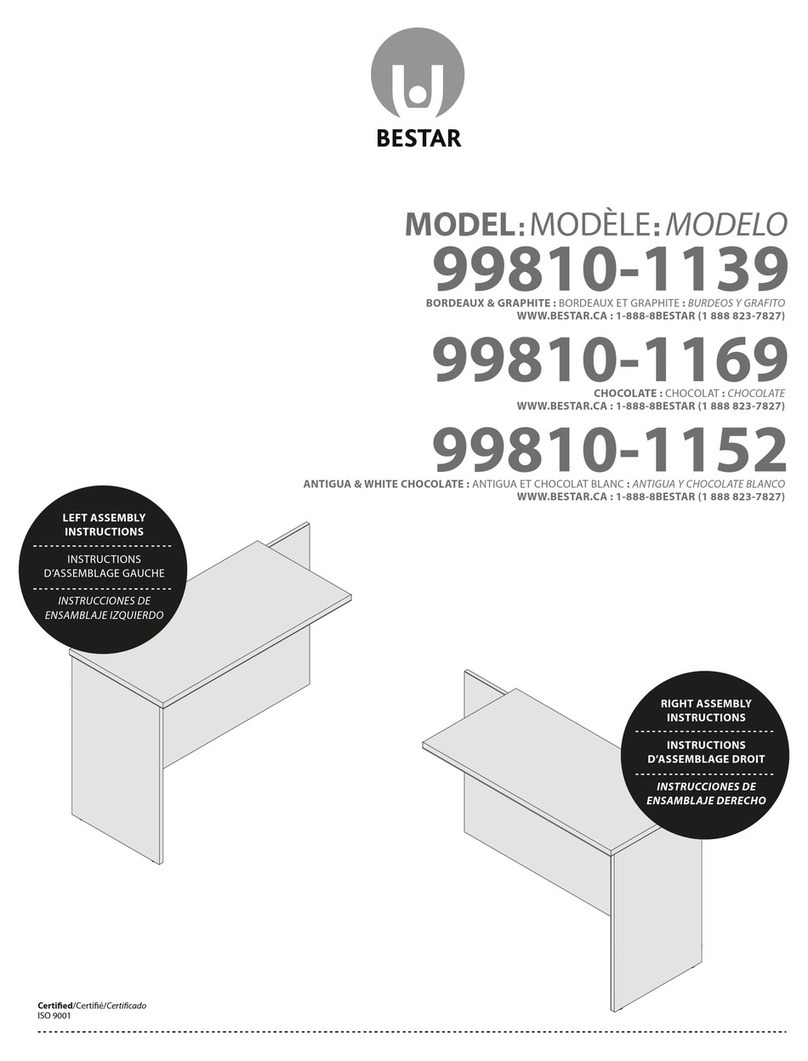 Bestar 99810-1139 Assembly instructions