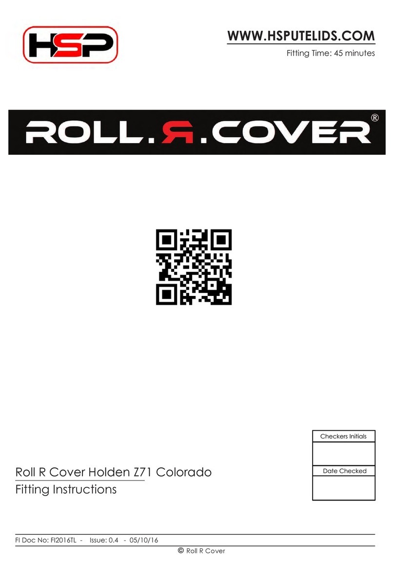 HSP Roll R Cover Holden Z71 Colorado Fitting instructions