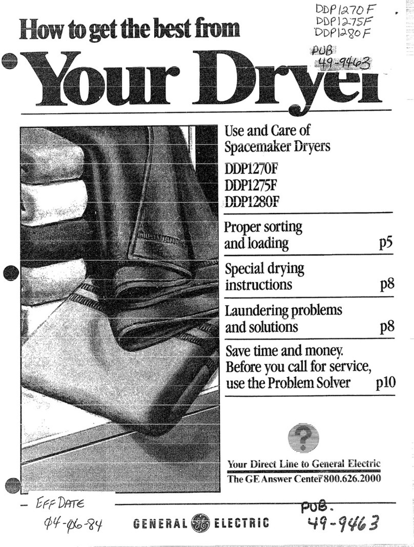 GE DDP1270F Installation instructions