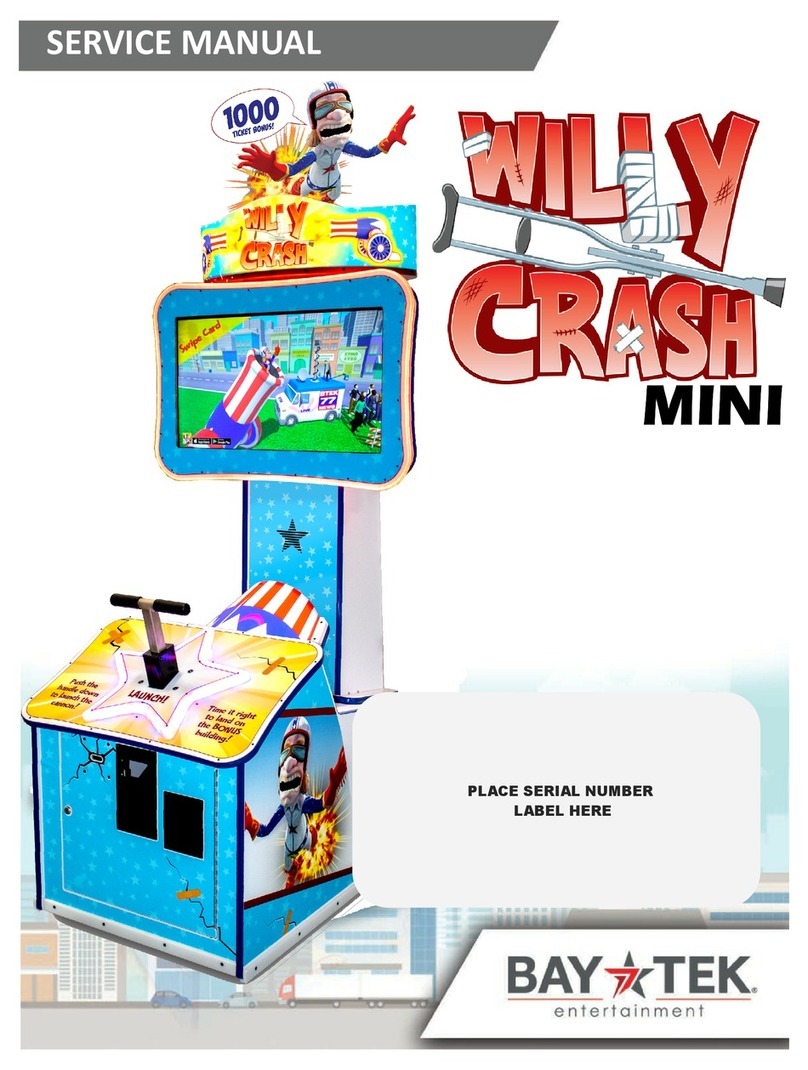 Bay-Tek Willy Crash Mini User manual