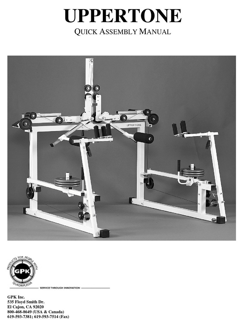 GPK UPPERTONE Quick Assembly Manual