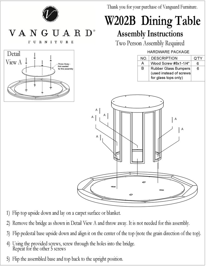 Vanguard W202B Assembly instructions Vanguard W202B Assembly instructions
