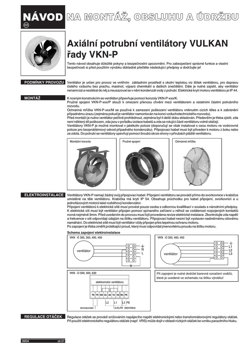 Vulkan VKN-P Series Operation instructions
