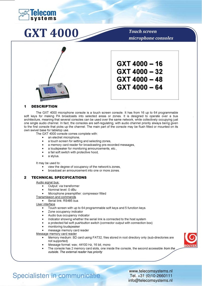 Telecom GXT 4000 manual
