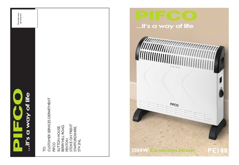 Pifco PE108 User manual