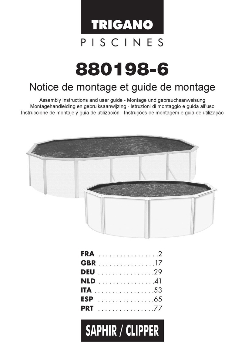 Trigano PISCINES SAPHIR Assembly instructions and user guide