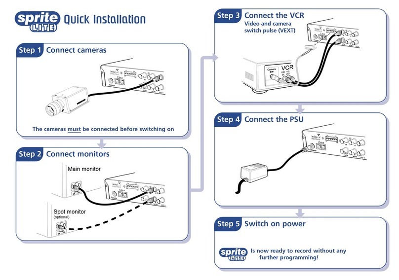 Dedicated Micros Digital Sprite Lite Quick installation