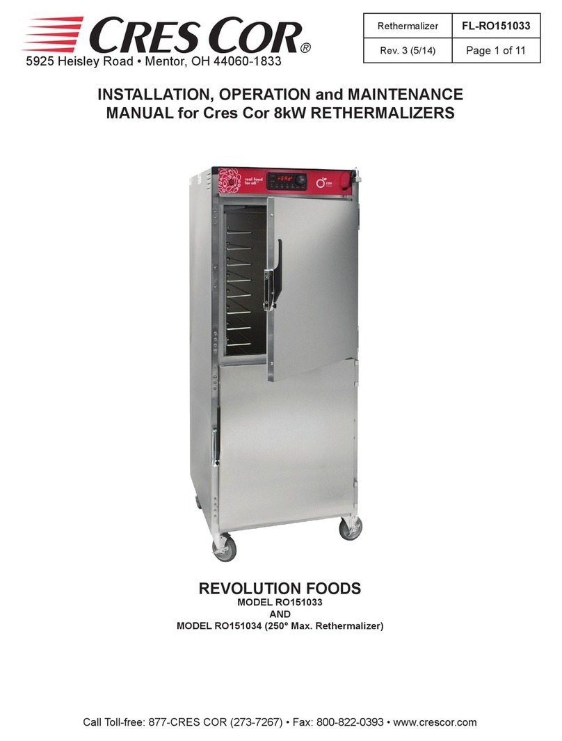 Cres Cor RO151033 Installation, operation and maintenance manual