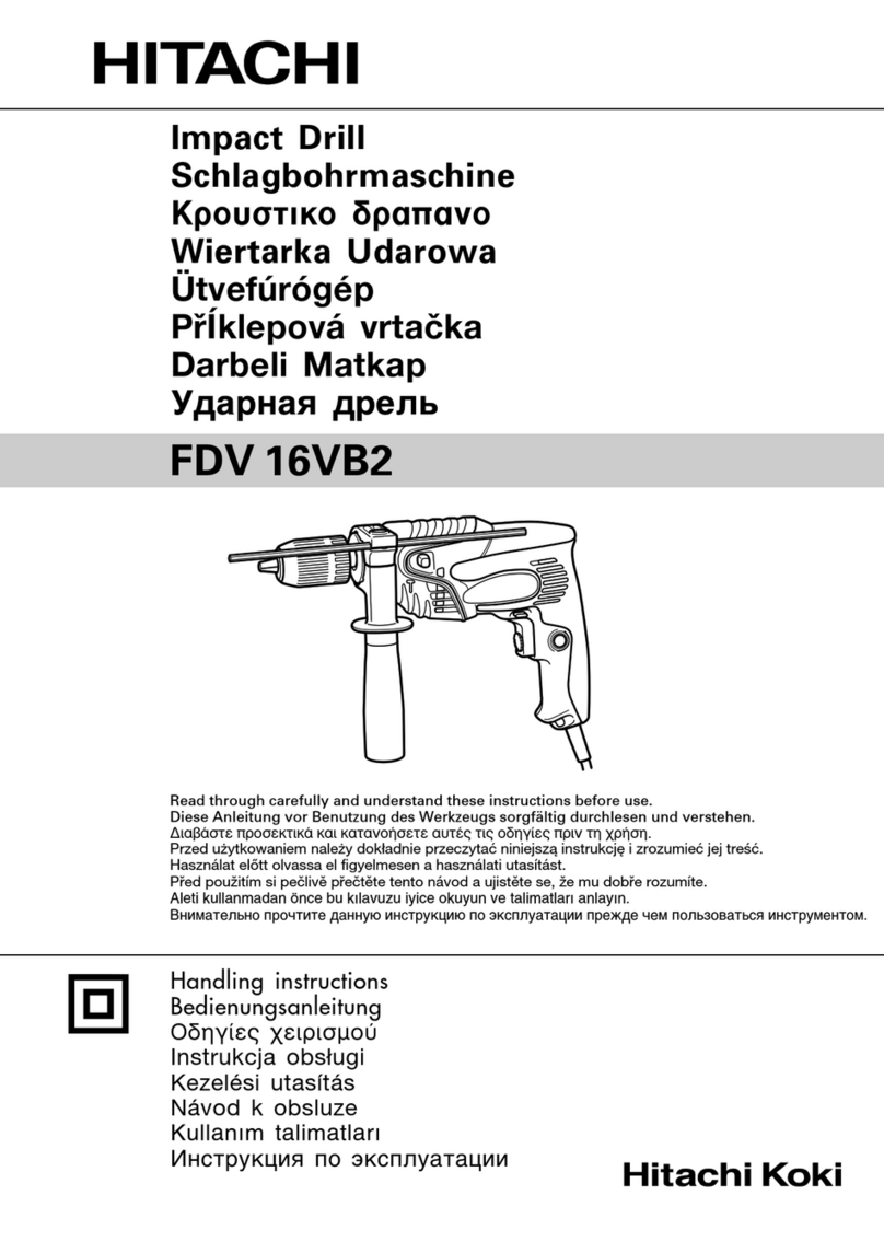 Hitachi FDV 16VB2 User manual Hitachi FDV 16VB2 User manual