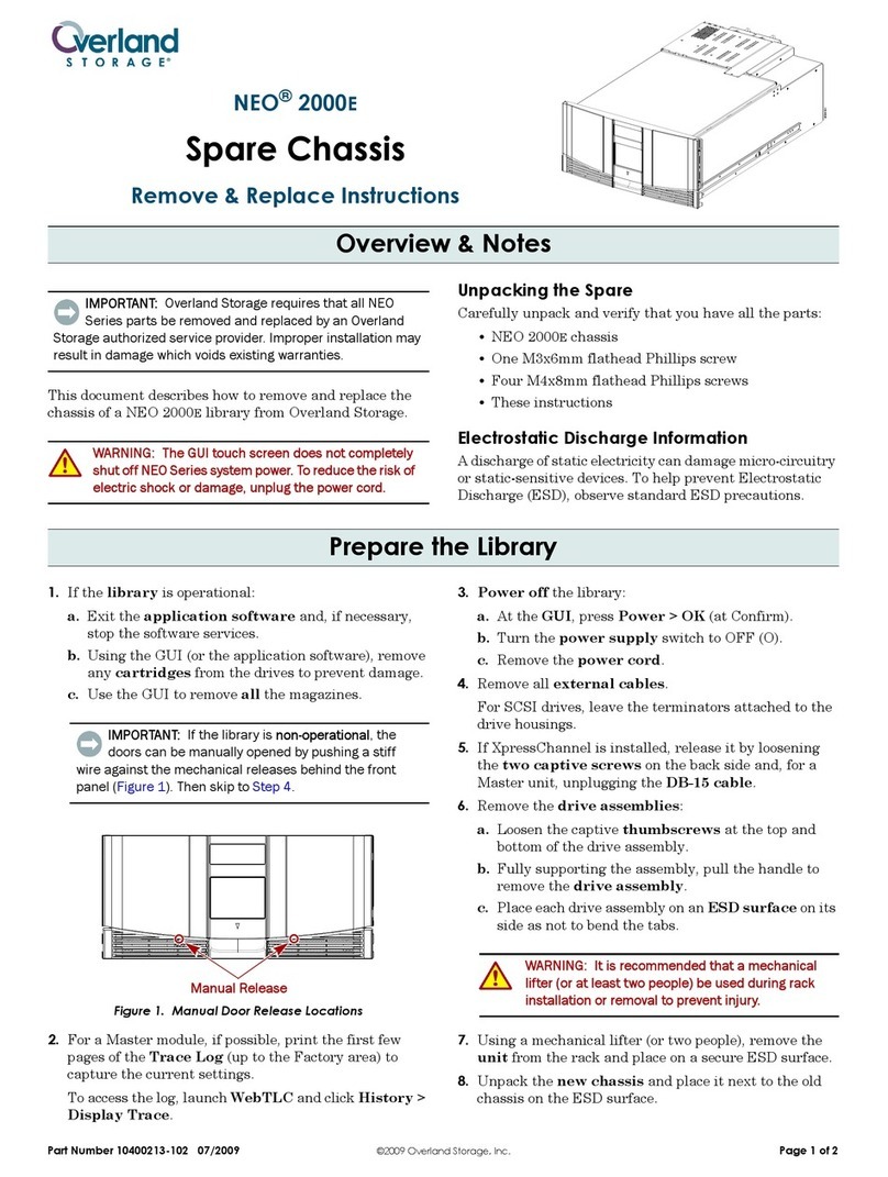 Overland Storage NEO 2000e Remove & Replace Instructions