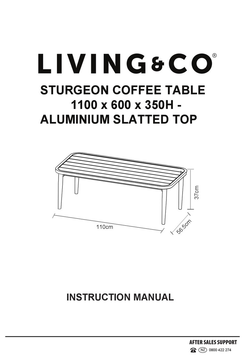 Living & Co Sturgeon Coffee Table instruction manual