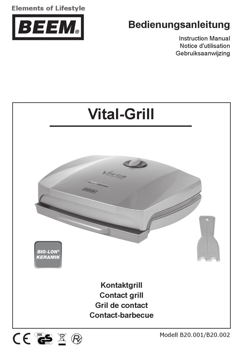Beem Vital-Grill B20.001 User manual Beem Vital-Grill B20.001 User manual