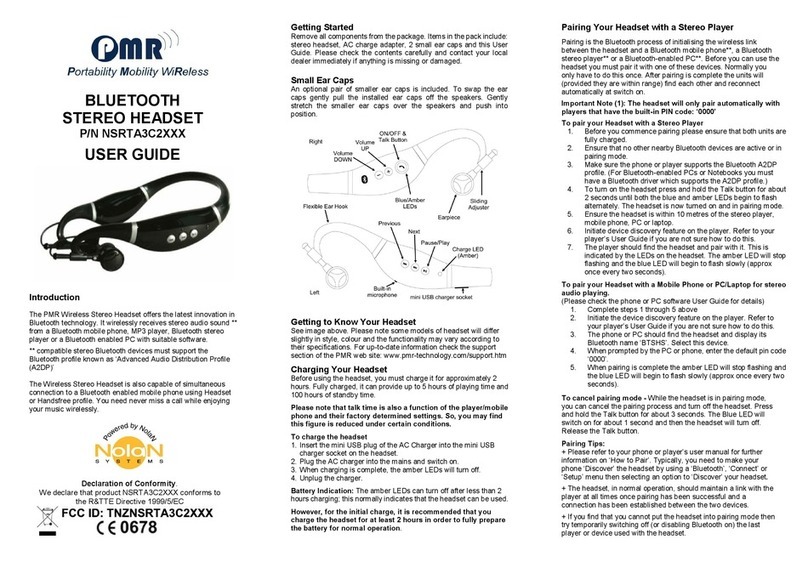 Nolan PMR NSRTA3C2XXX user guide