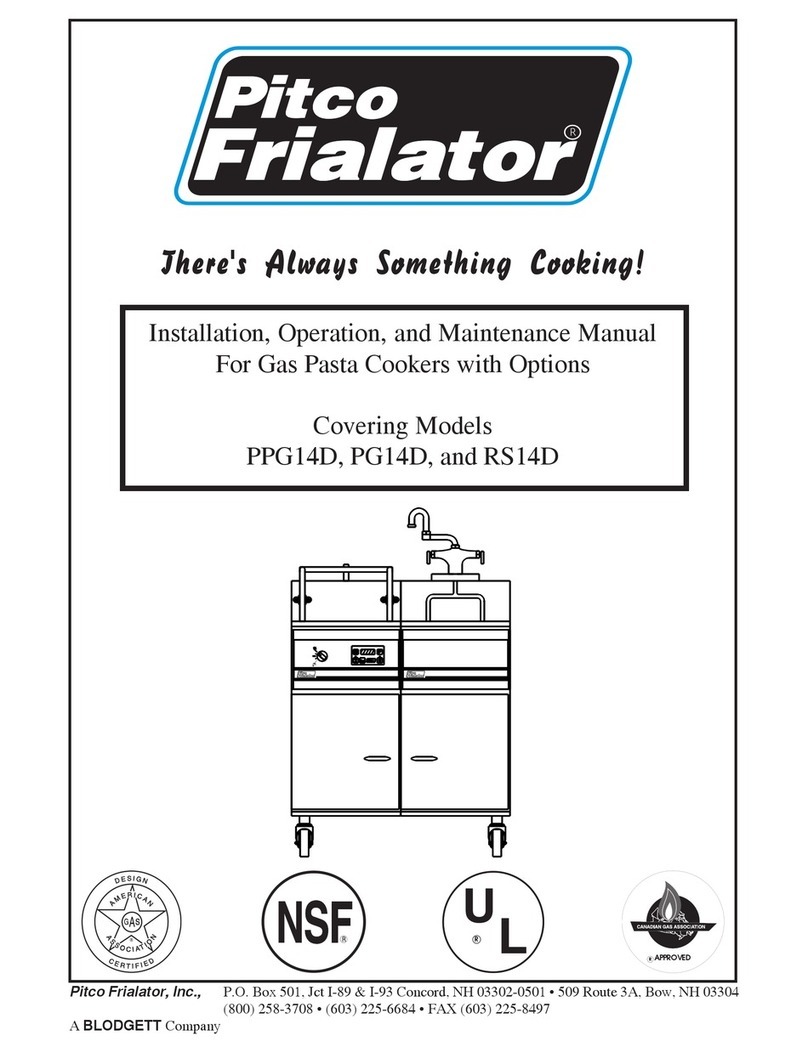 Pitco PPG14D User manual