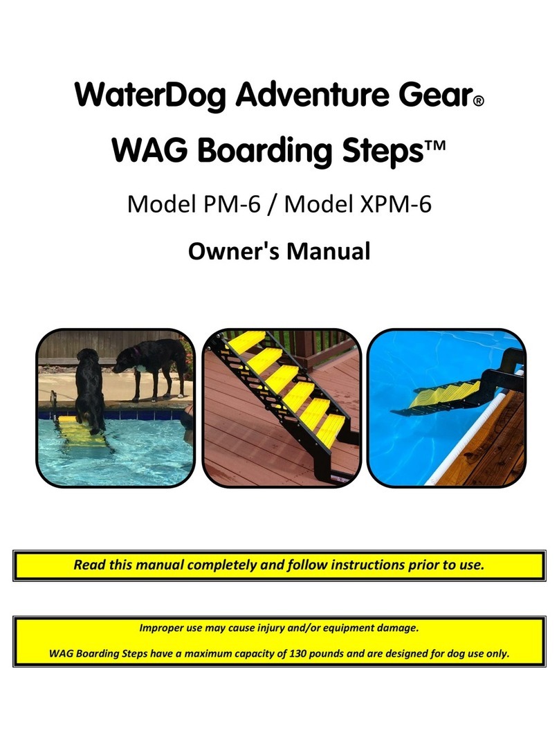 WaterDog Adventure Gear WAG Boarding Steps PM-6 owner's manual WaterDog Adventure Gear WAG Boarding Steps PM-6 owner's manual